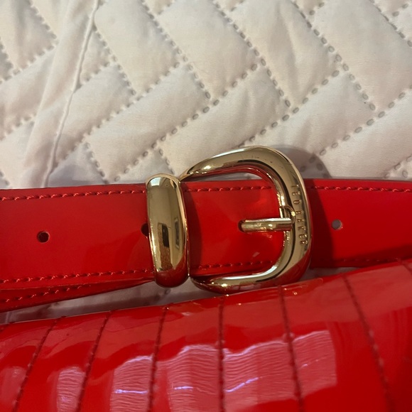 Ted Baker Red Patent Bag - Picture 5 of 14
